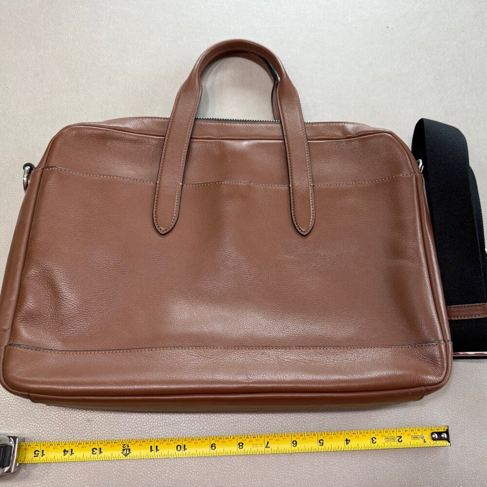 Coach Hamilton Briefcase Laptop Leather Bag Crossbody Brown